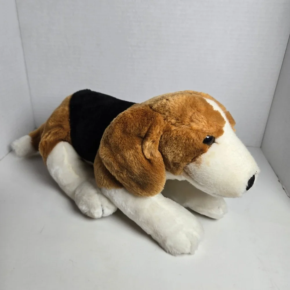 Toys R Us Animal Alley Brown Basset Hound Beagle Dog Puppy Plush 13"